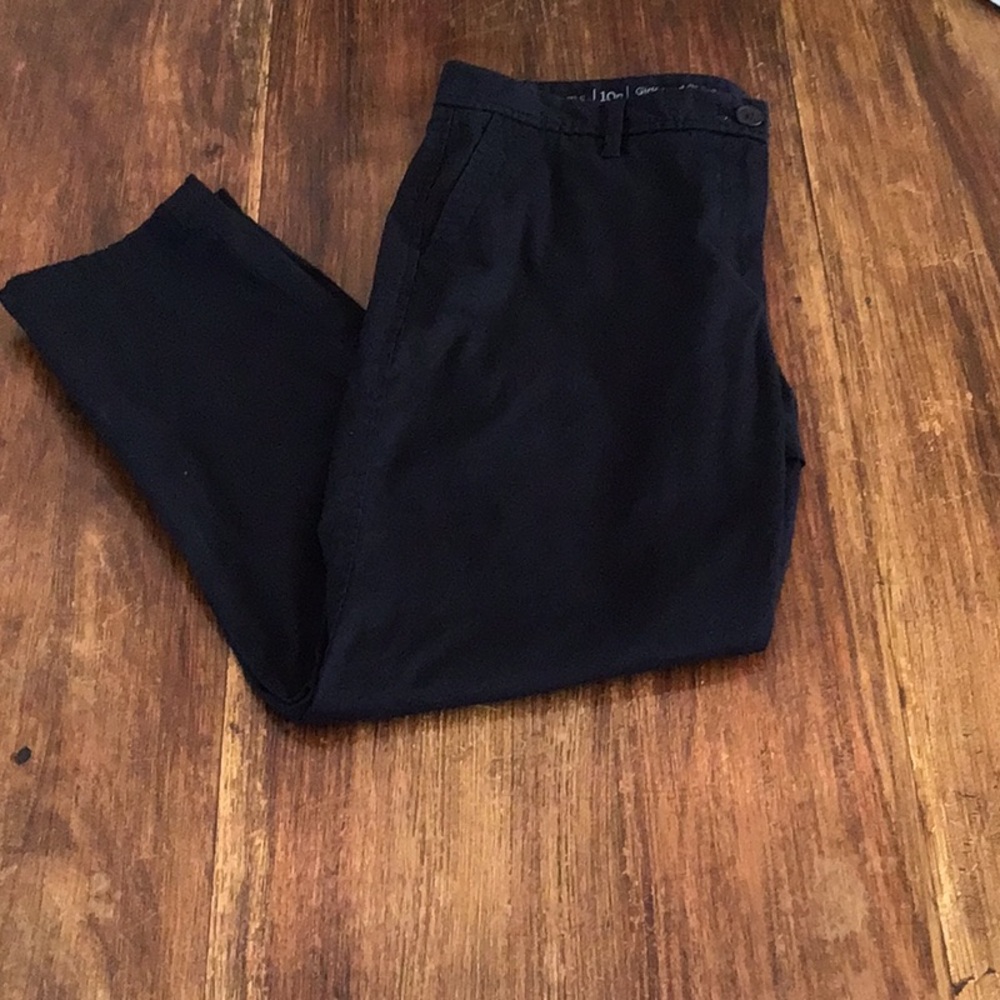 Talbots black girlfriend chinos 10 petite